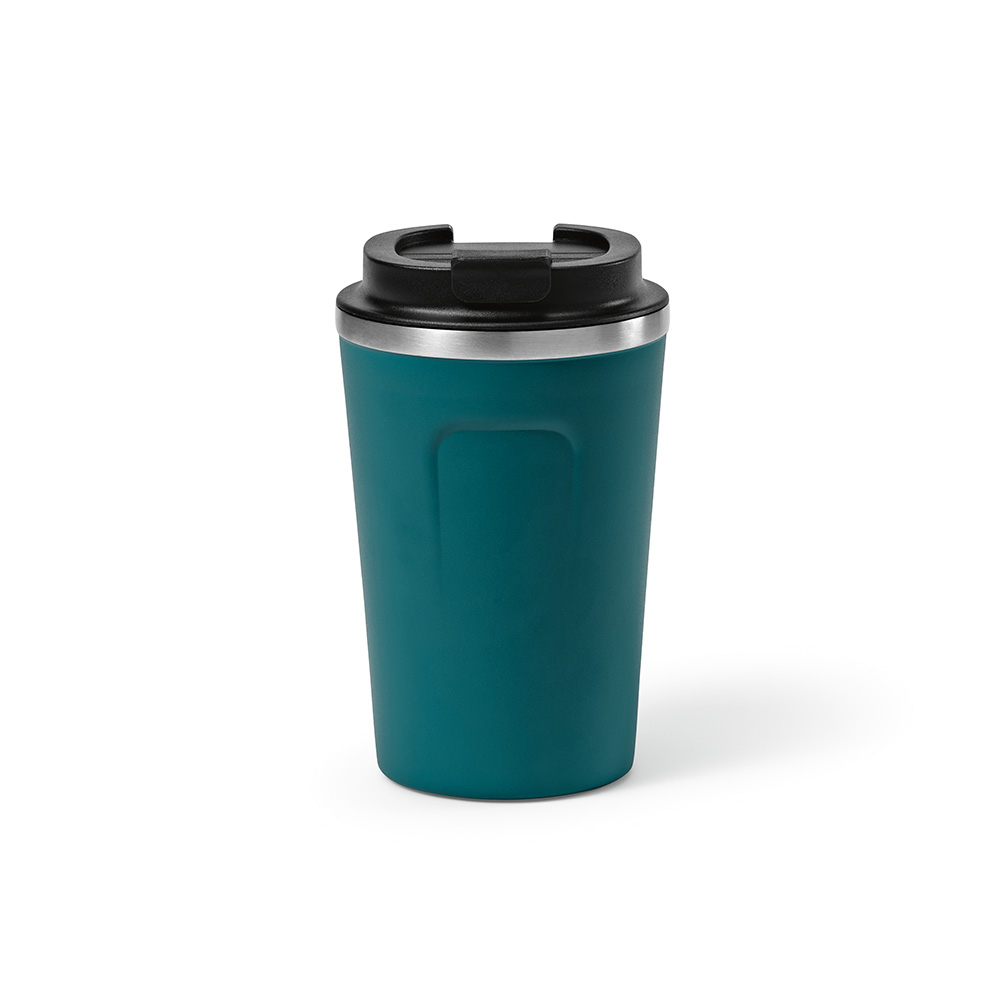 Gobelet de voyage promotionnel double paroi 490ml Limpopo Bleu pétrole